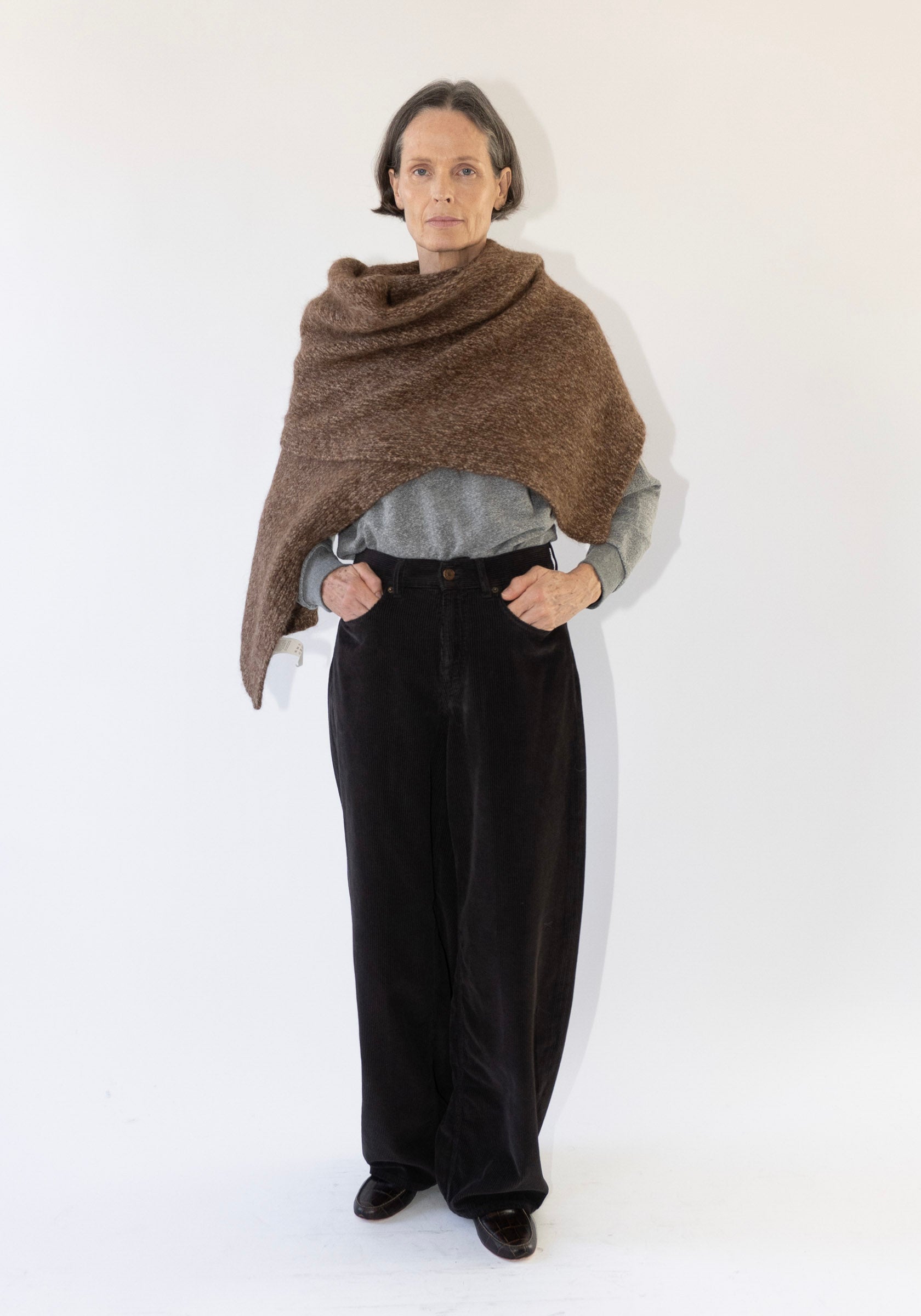 Cordera Scarf in Brown Melange