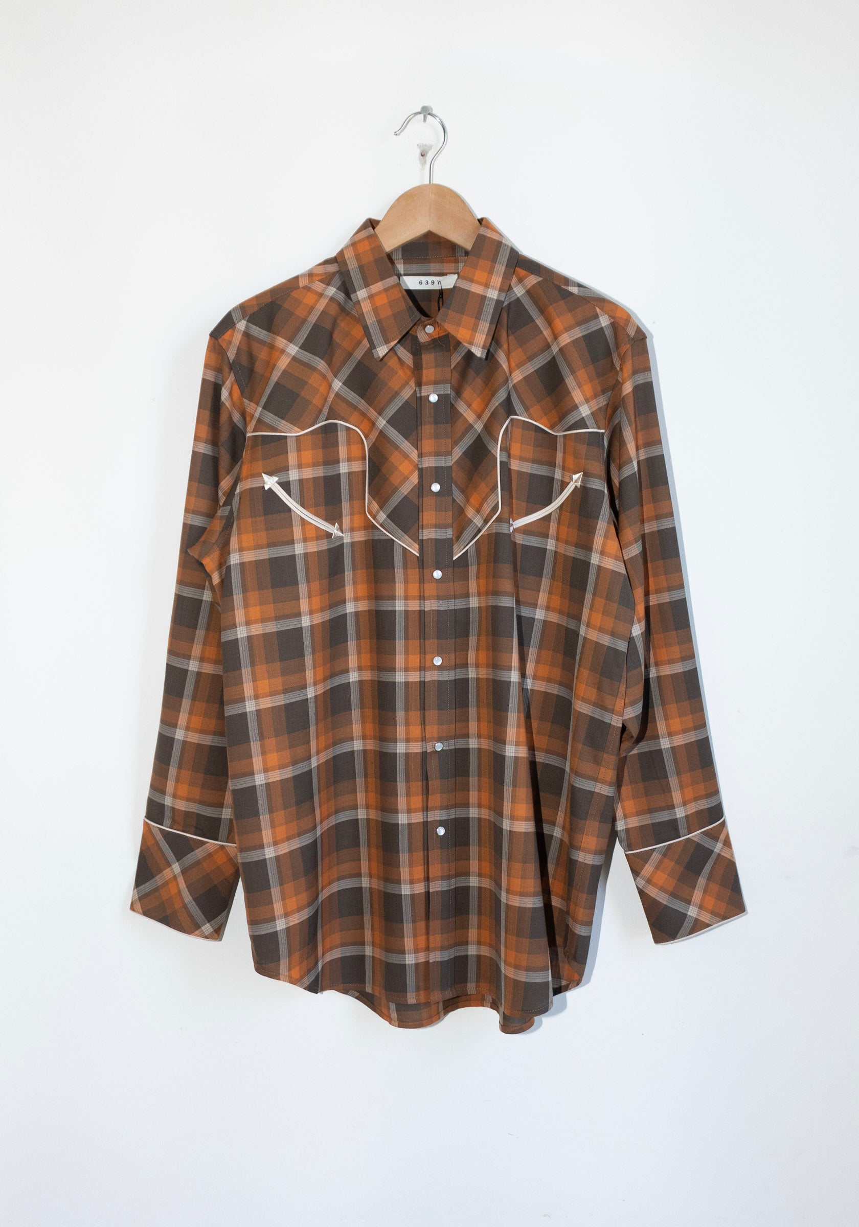 6397 Western Shirt in Red Rock