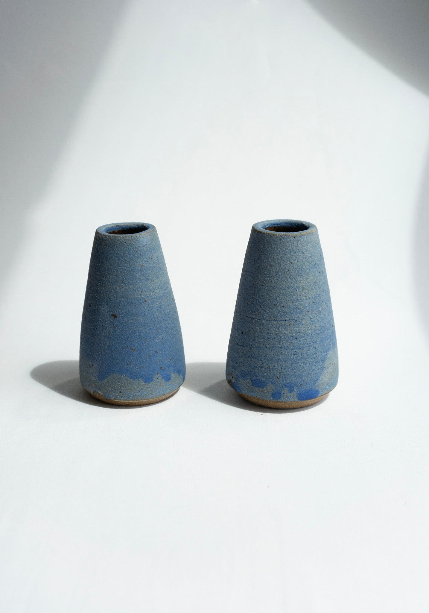 Ahmee Ceramics Blue Taper Holder Set