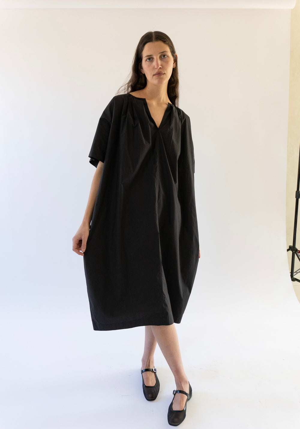 Constance Cocoon Dress in Onyx