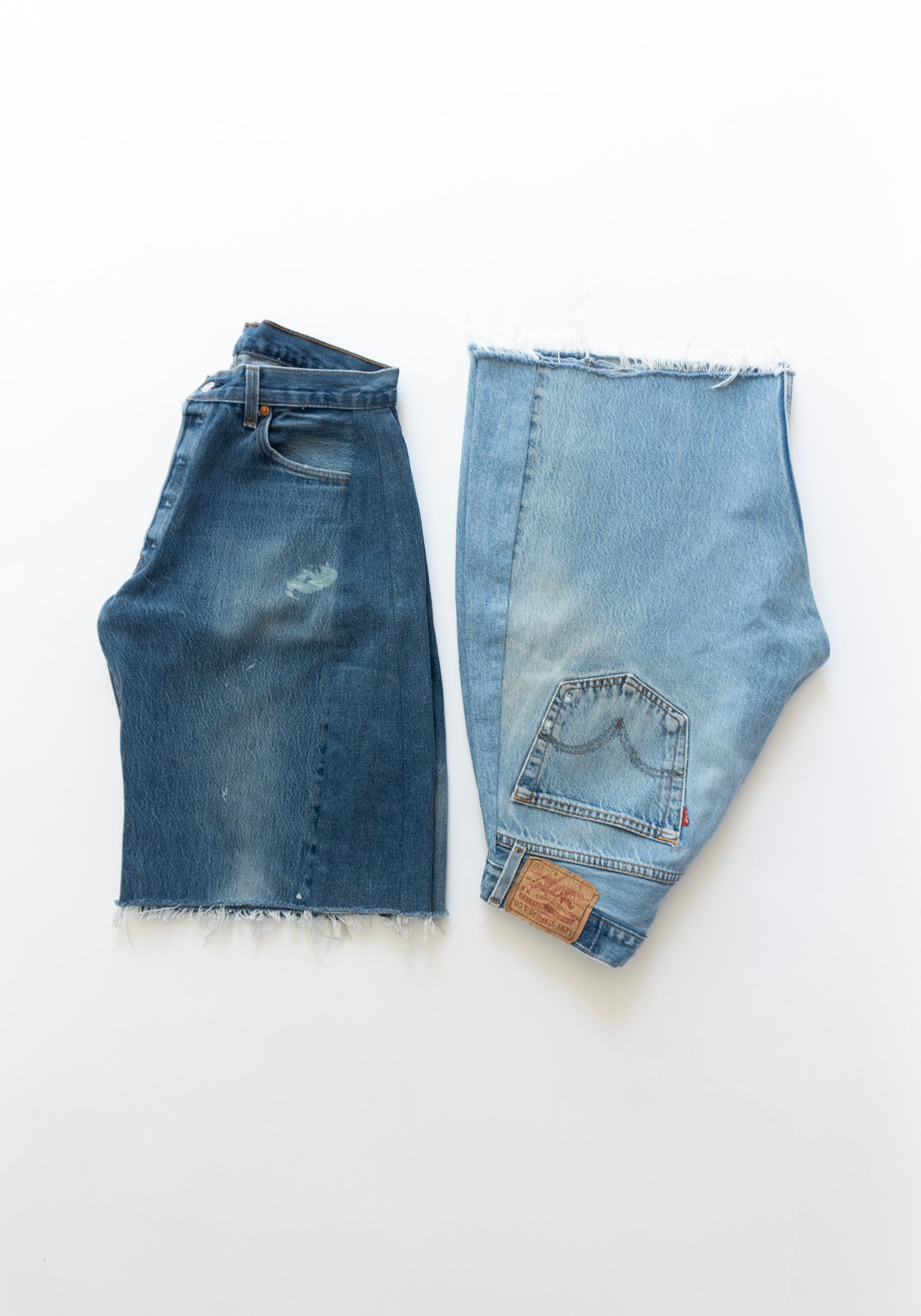 B Sides Vintage Lasso Jean Shorts in Indigo