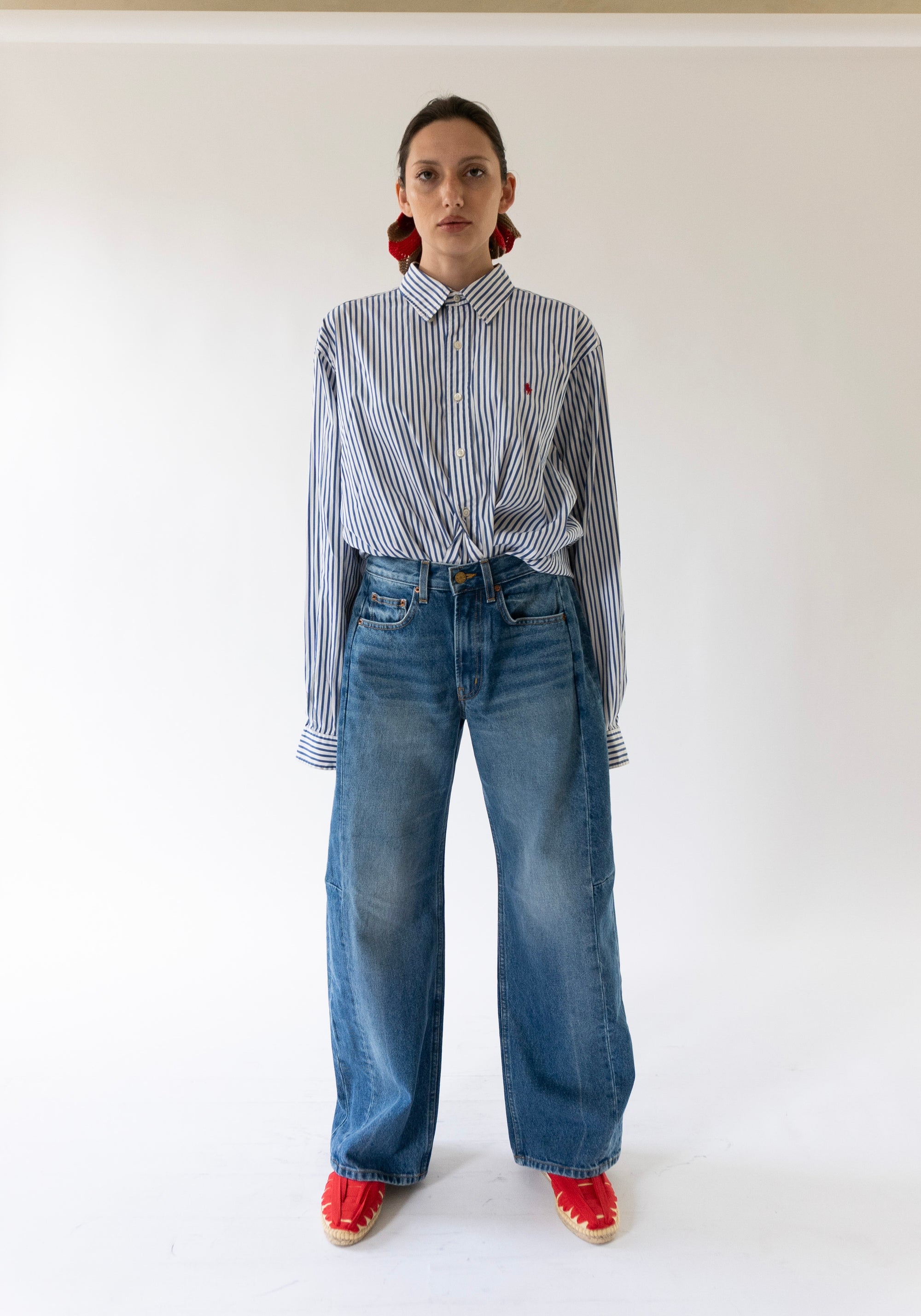 B Sides Relaxed Lasso Long Jean in Hyde Wash