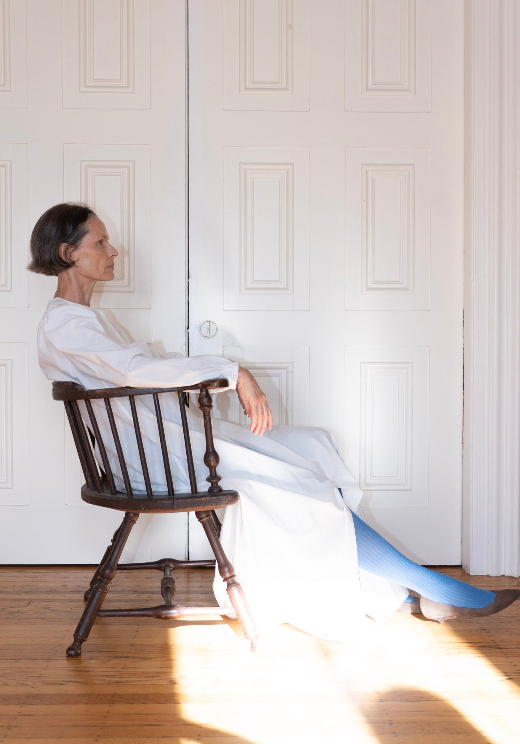 Colleen Allen House Dress in Natural White