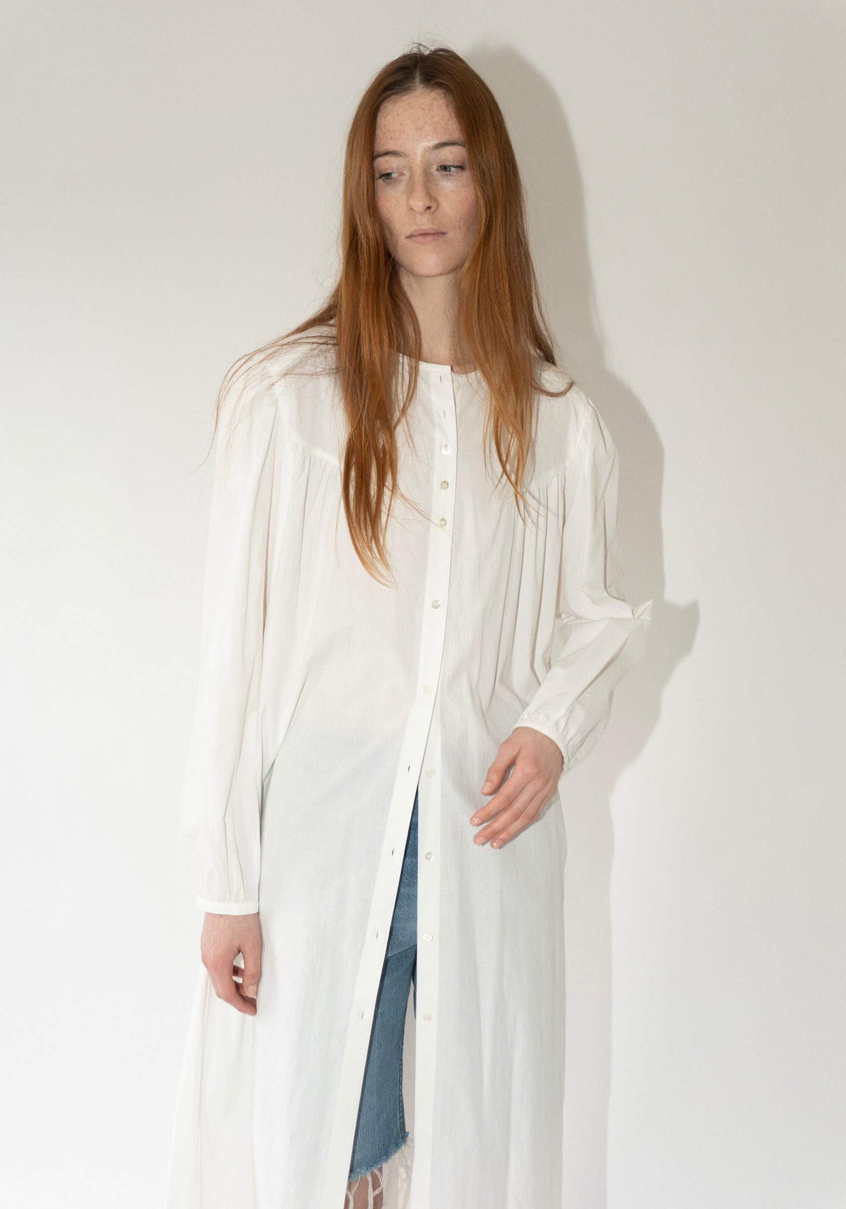 House Dress in Natural White