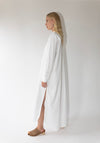 Comme Si Shirt Dress Cotton Poplin in White