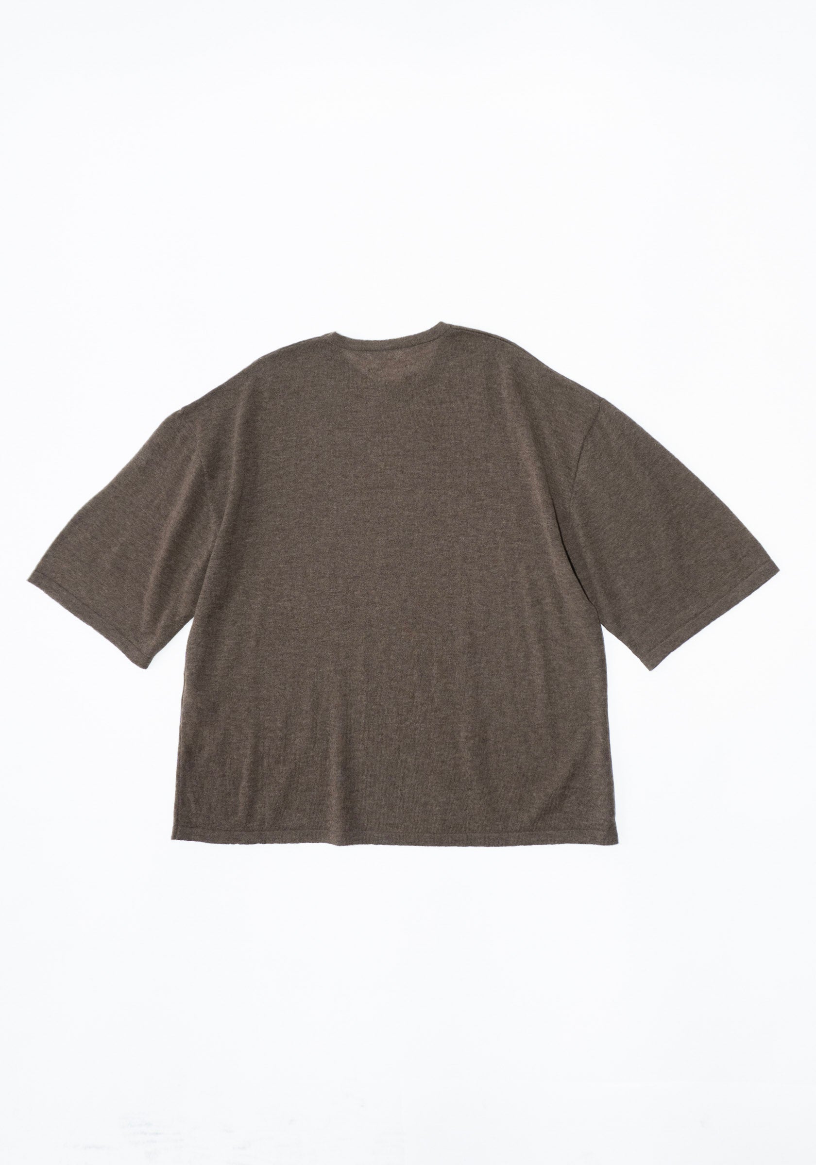Cordera Merino Wool Oversized T-Shirt in Deep Taupe