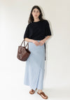 Cristaseya Pareo Skirt in Striped Blue