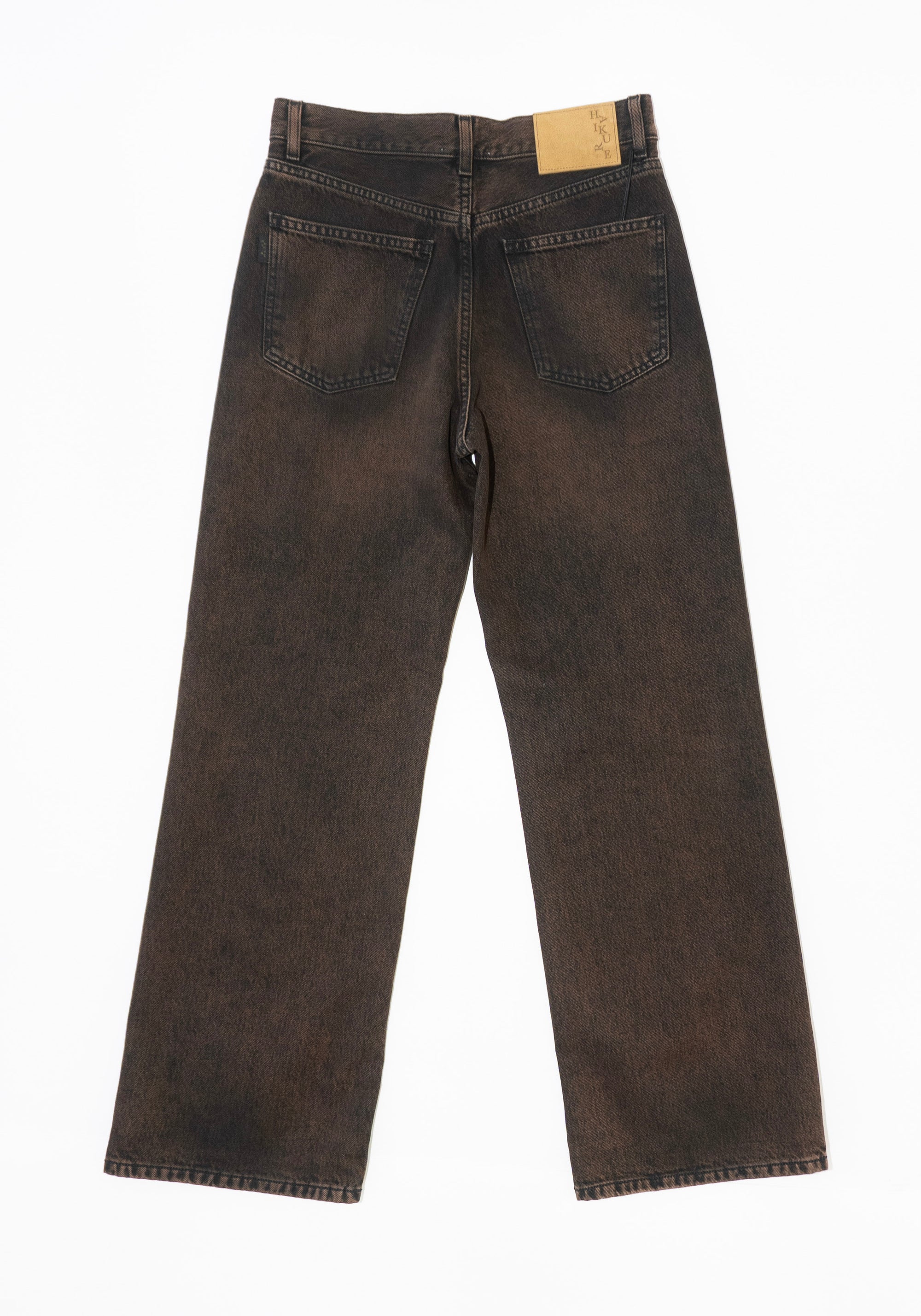Haikure Korea Jean in Brown Black