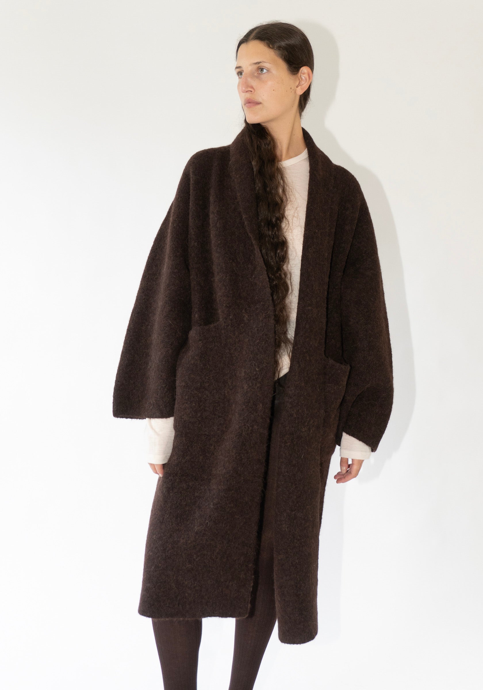jan　LAUREN MANOOGIAN ガウン コート Lauren Manoogian Double Face Long Coat in Merlot – VESTIGE