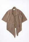 Lauren Manoogian Drape Mantle Sweater Jacket in Tobacco