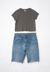 Lauren Manoogian Fine Crop Tee in Fatigue