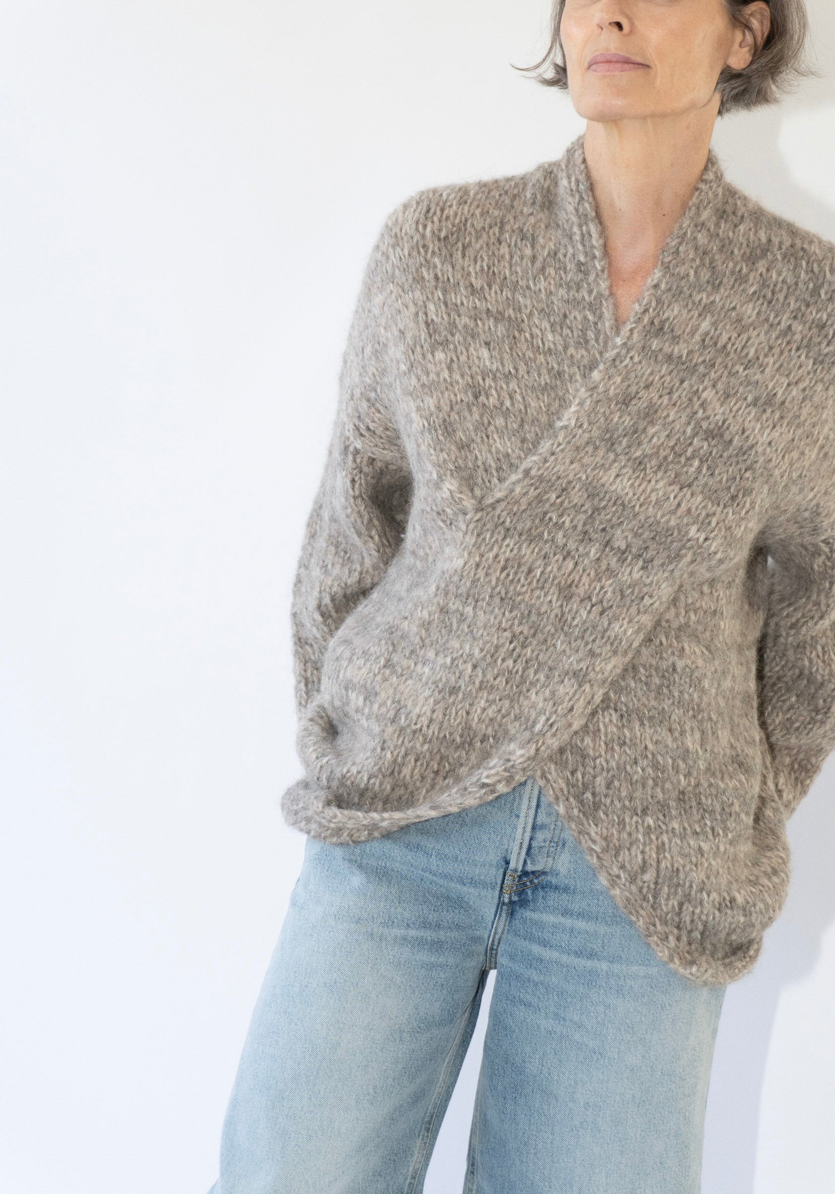Lauren Manoogian Handknit Big Cable Pullover in Marl – VESTIGE