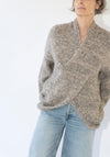 Lauren Manoogian Handknit Big Cable Pullover in Marl