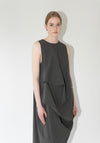 Lauren Manoogian Ripstop Dress in Coal