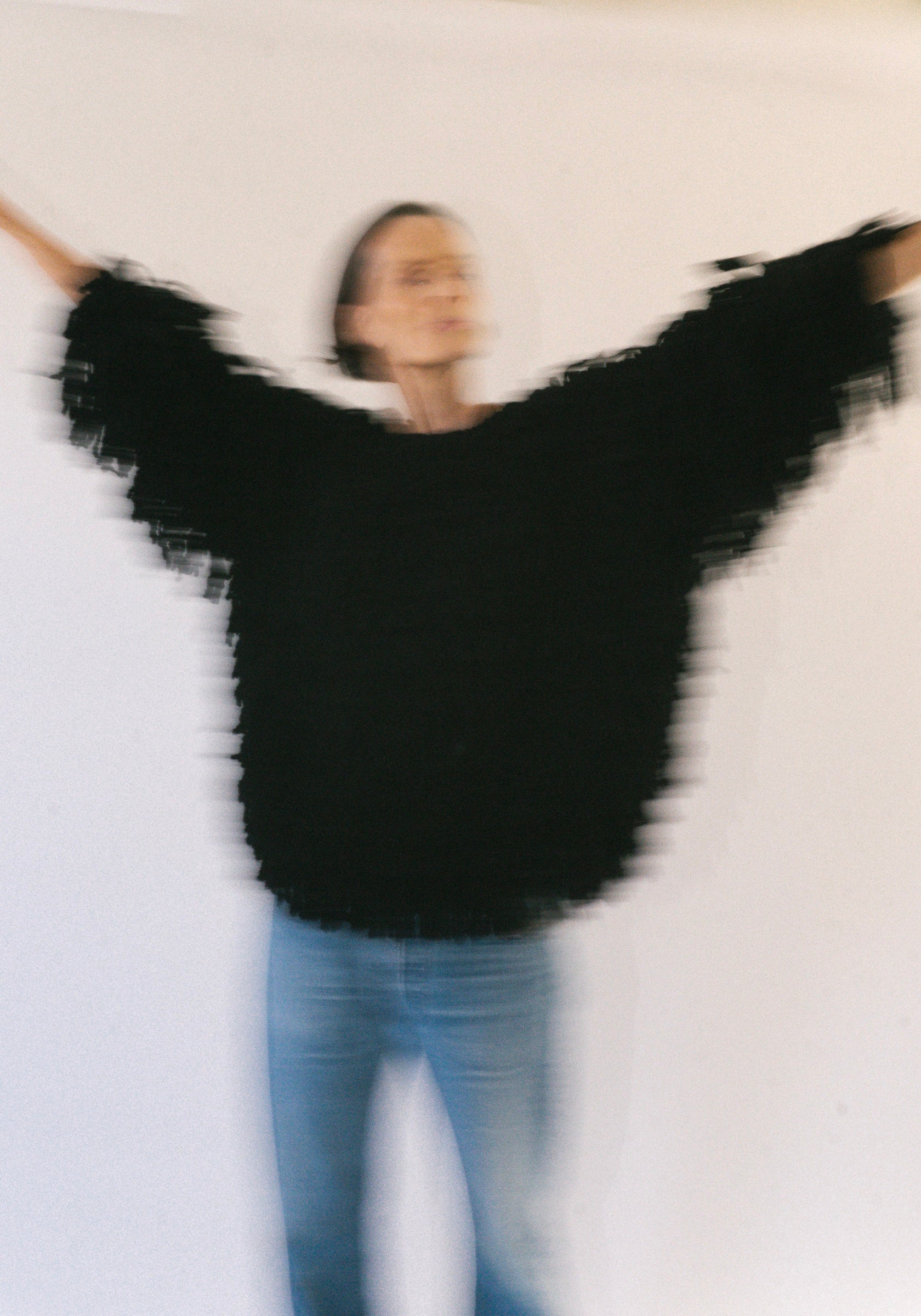 Gabin Round Neck Sweater in Black