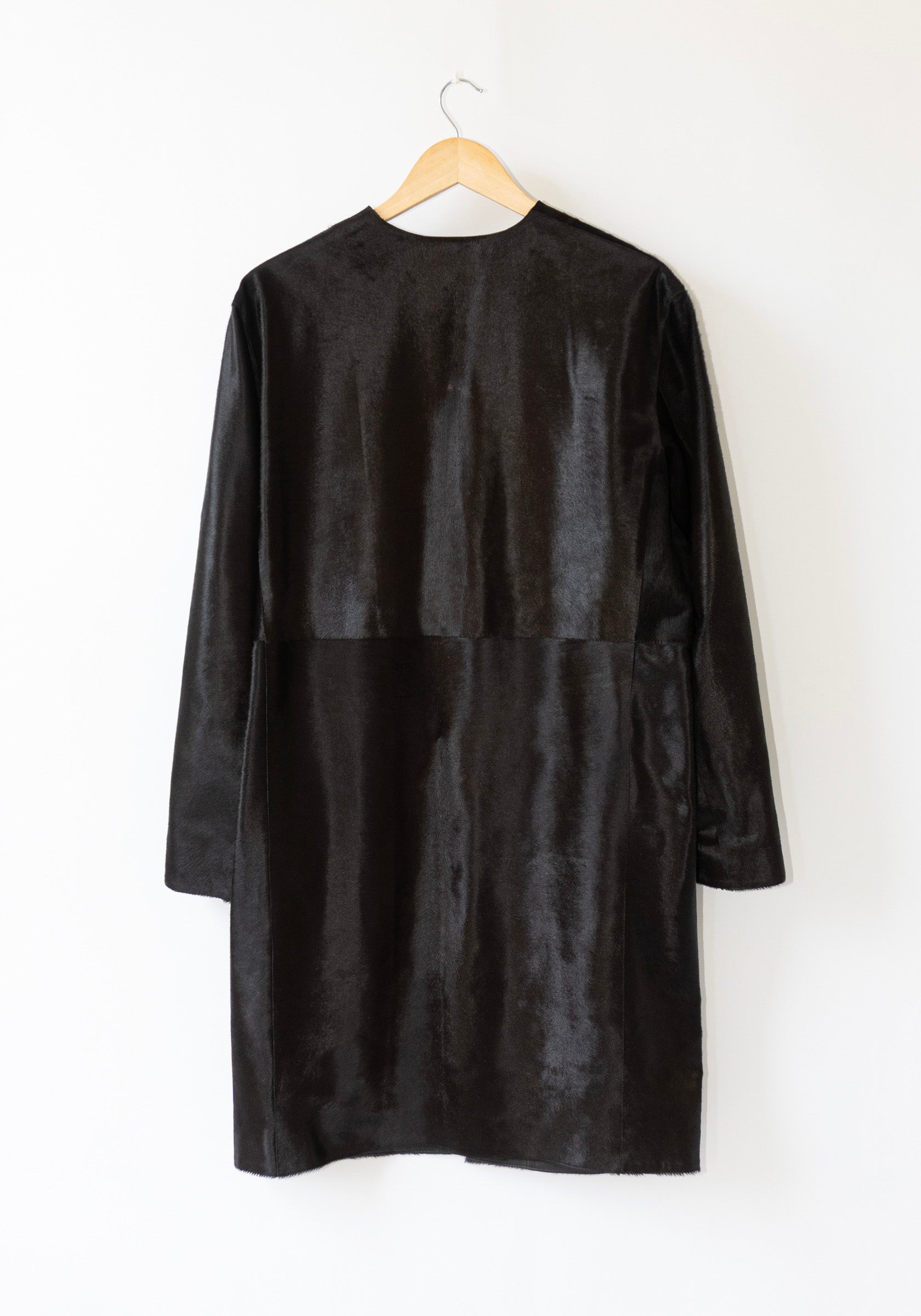 Loulou De Saison Miller Calfskin Coat in Coffee