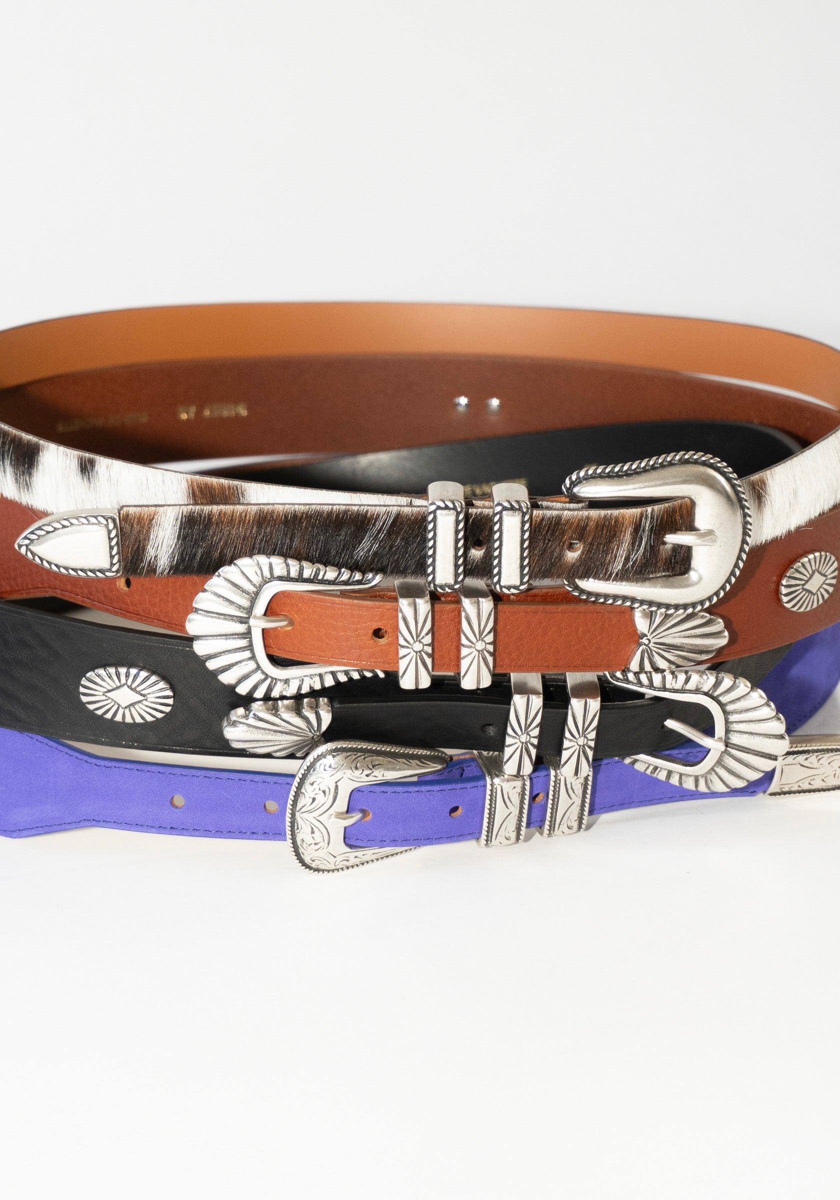 Western Studded Belt in Black