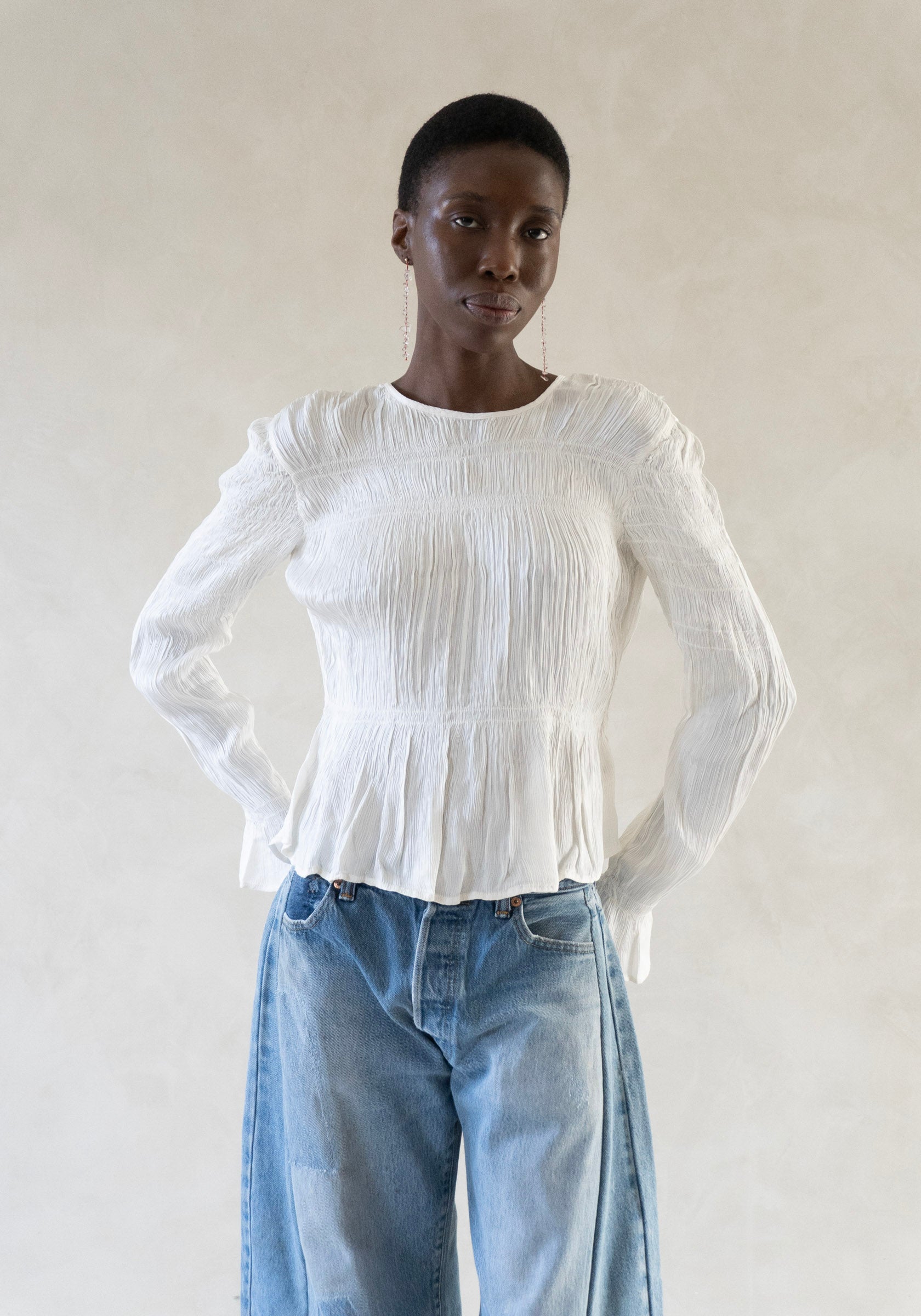 By Malene Birger Ovas Blouse in Cream