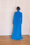 Colleen Allen Victorian Shaped Coat in Cerulean Blue