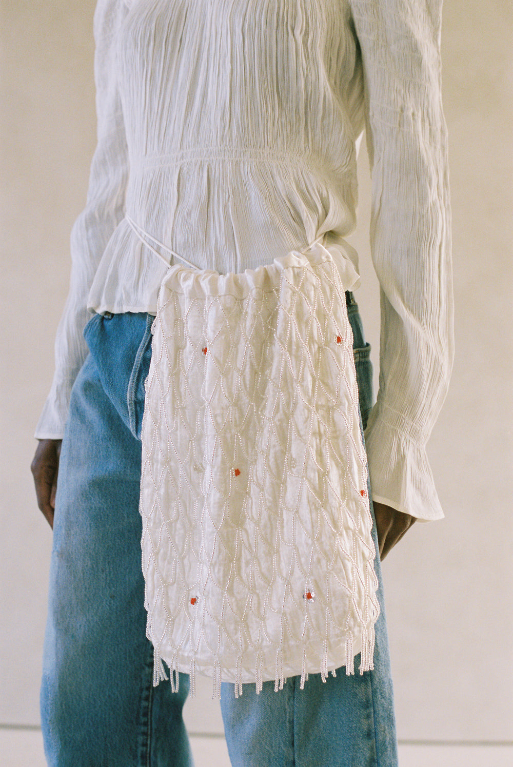 Tigra Tigra Beaded Net Bag Mashroo and Kota