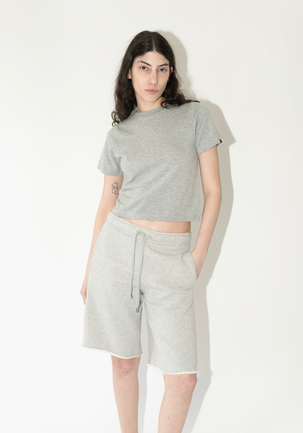 Ruadh Skye Sweat Shorts in Heather Grey