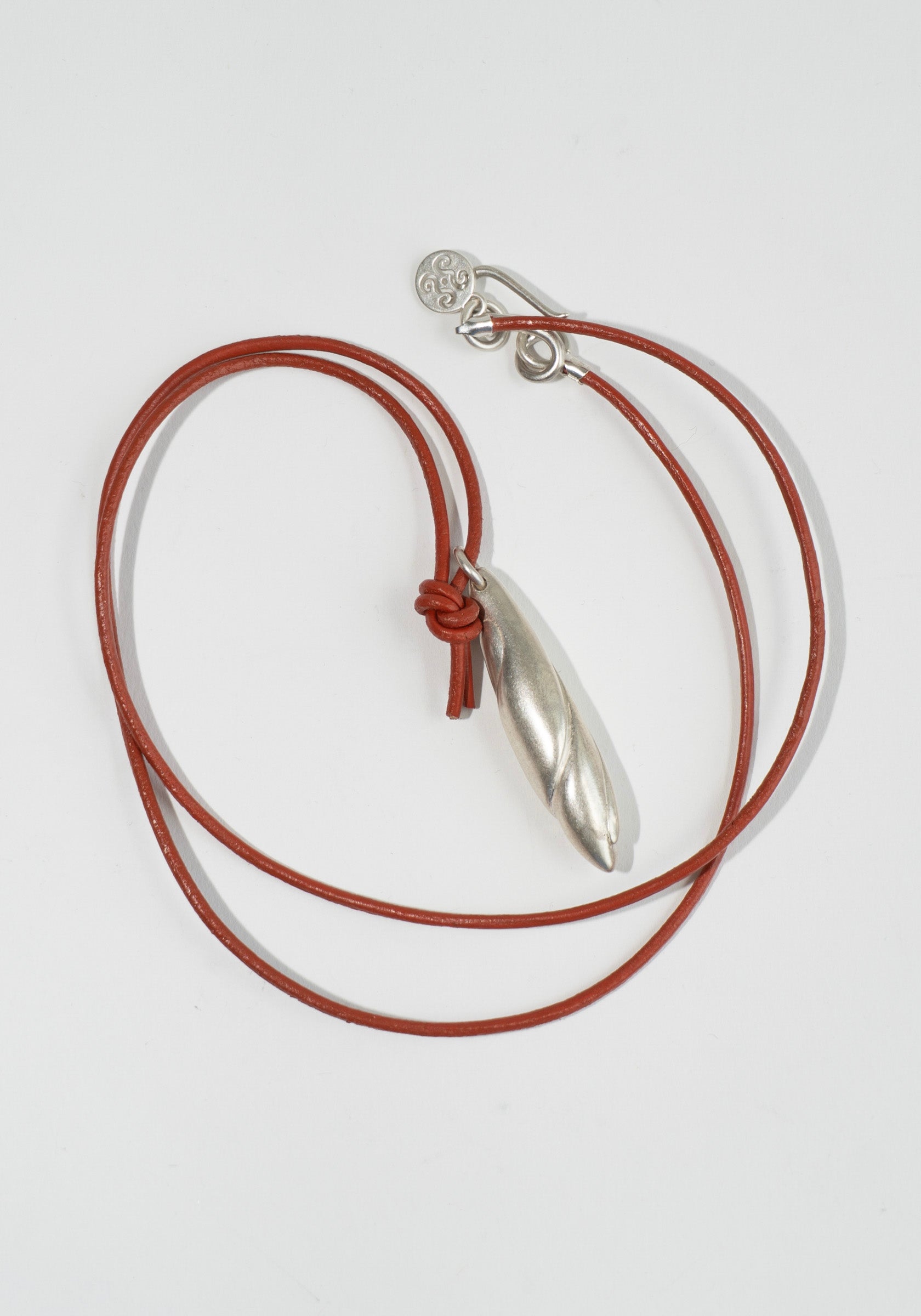 Sapir Bachar Earth Long Scarlet Necklace in Silver