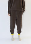 Knit Sweatpants in Brownie