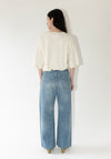 Tanaka Boy Jean Trousers in Vintage Bleach Blue