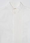 6397 Micro Pleat Formal Shirt in White