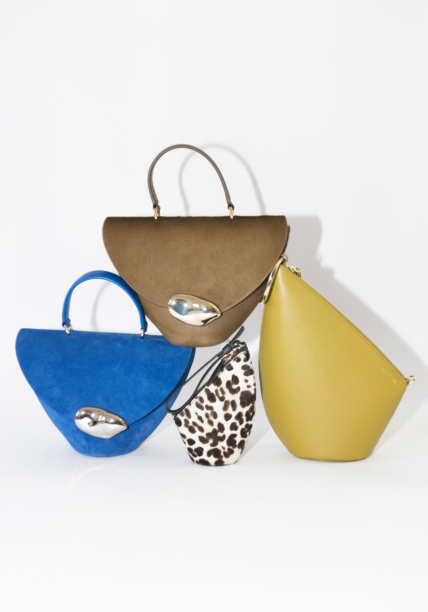 The Orb Bag in Ultramarine Suede