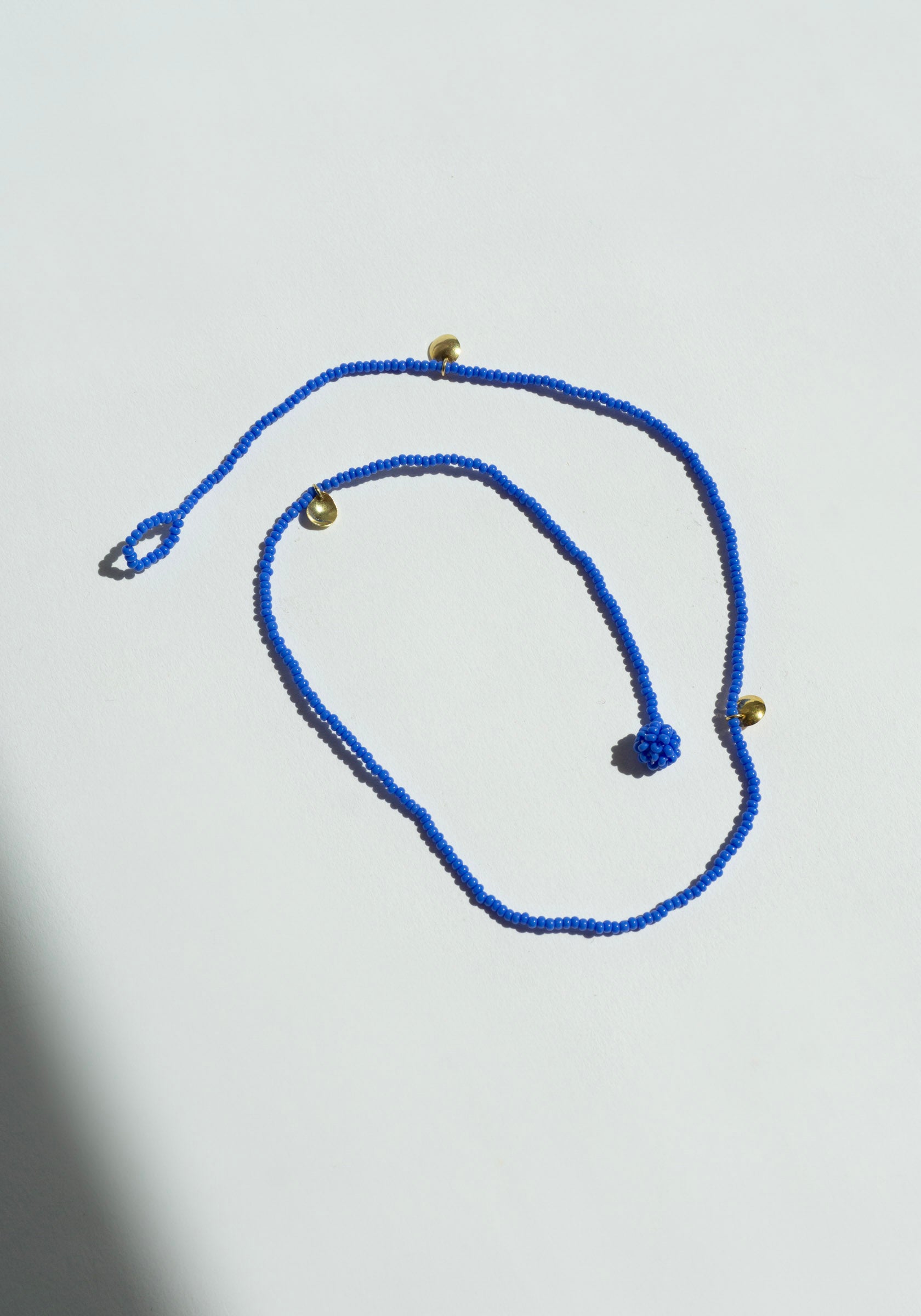 Mare Gold Sayulita 3 Dangling Necklace in Lavender Blue
