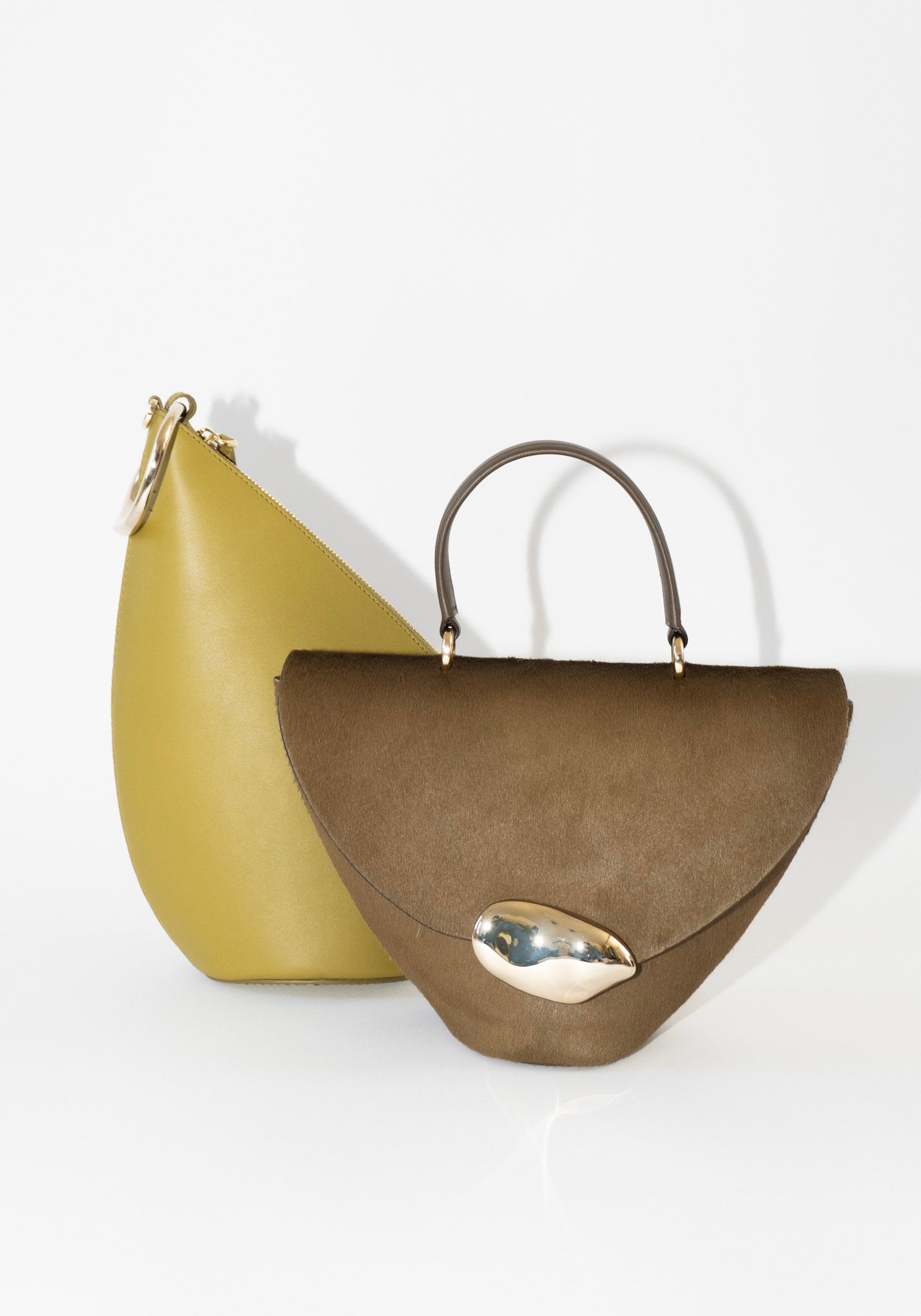 The Orb Bag in Dark Olive