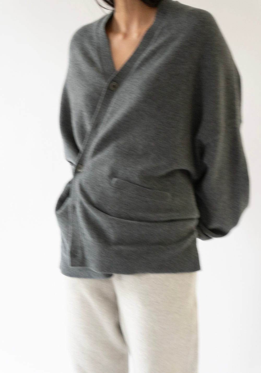 Extreme Cashmere Tokio Cardigan in Felt