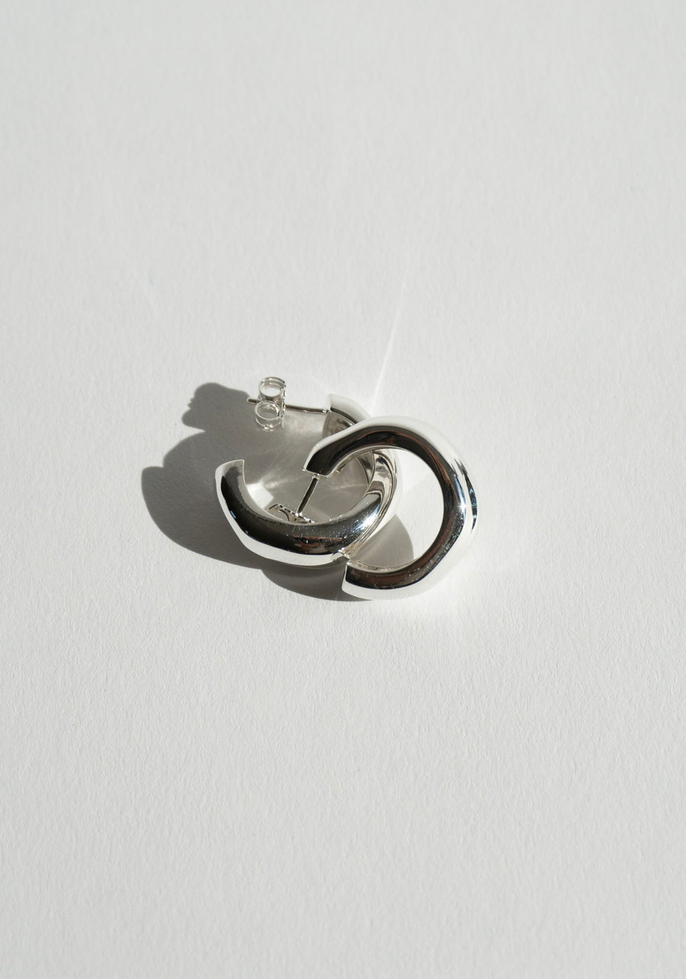 Nina Gordon Sense Medium Hoops in Silver