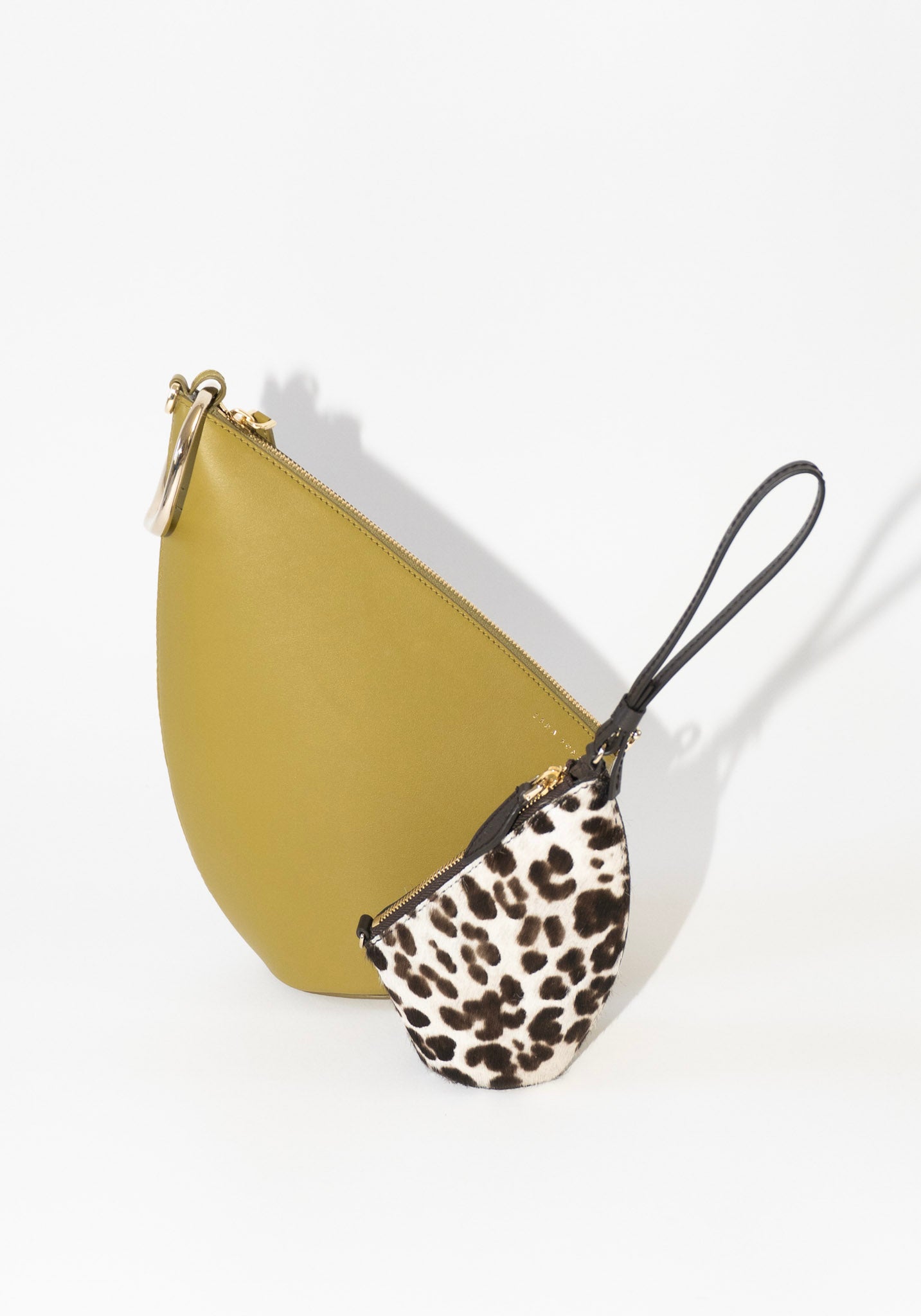 The Mini Slope Bag in Snow Leopard Pony Hair