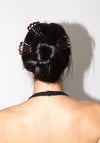 Parcelona French Wavy Chignon Hair Pin Set of 3

