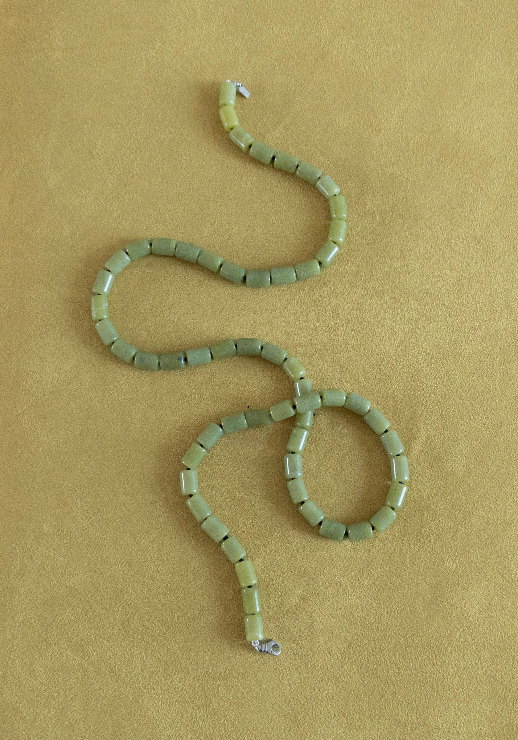 Edith Jade Tube Necklace