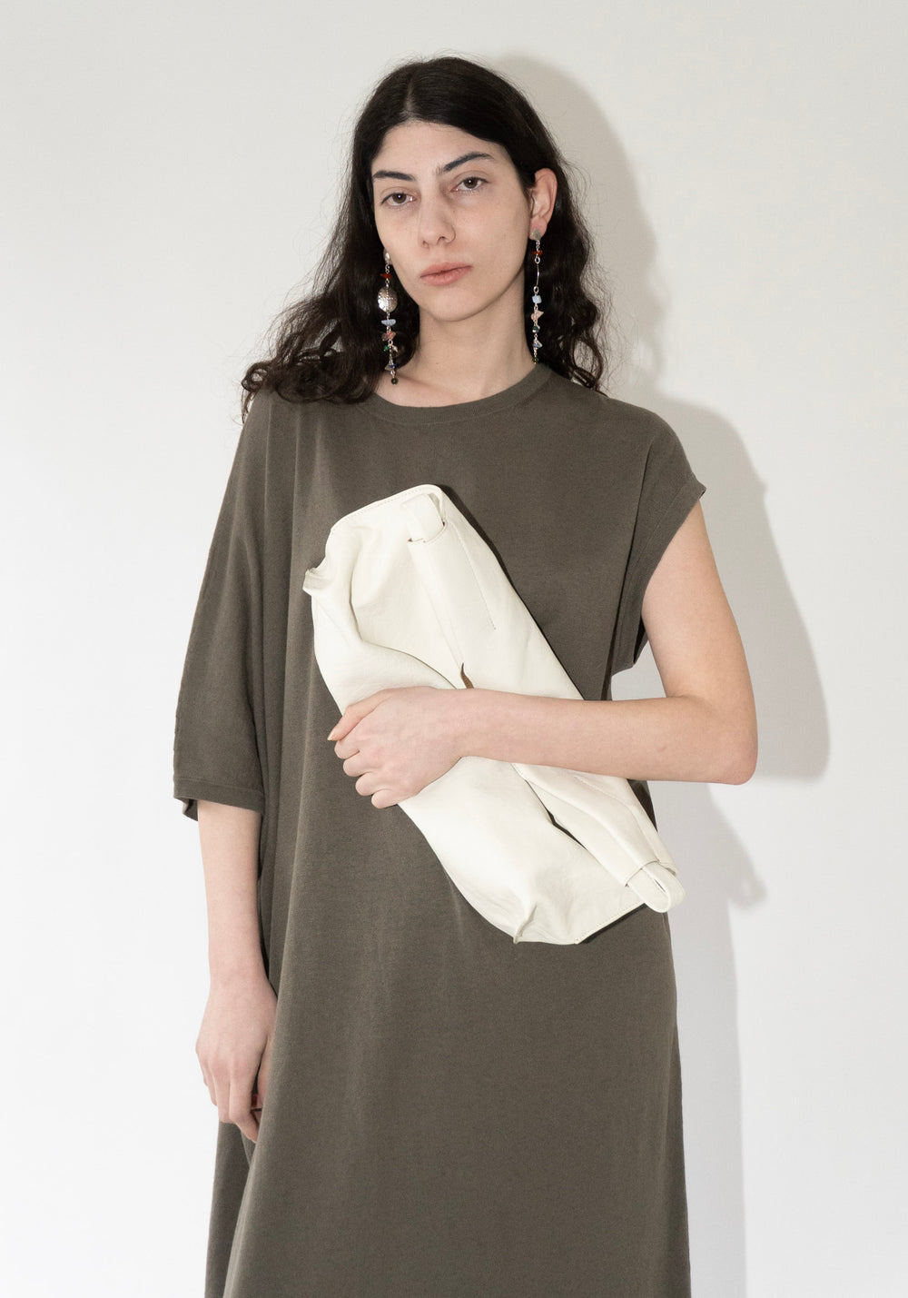 Bea Mombaers Midi Shopper Bag in Matte Chalk