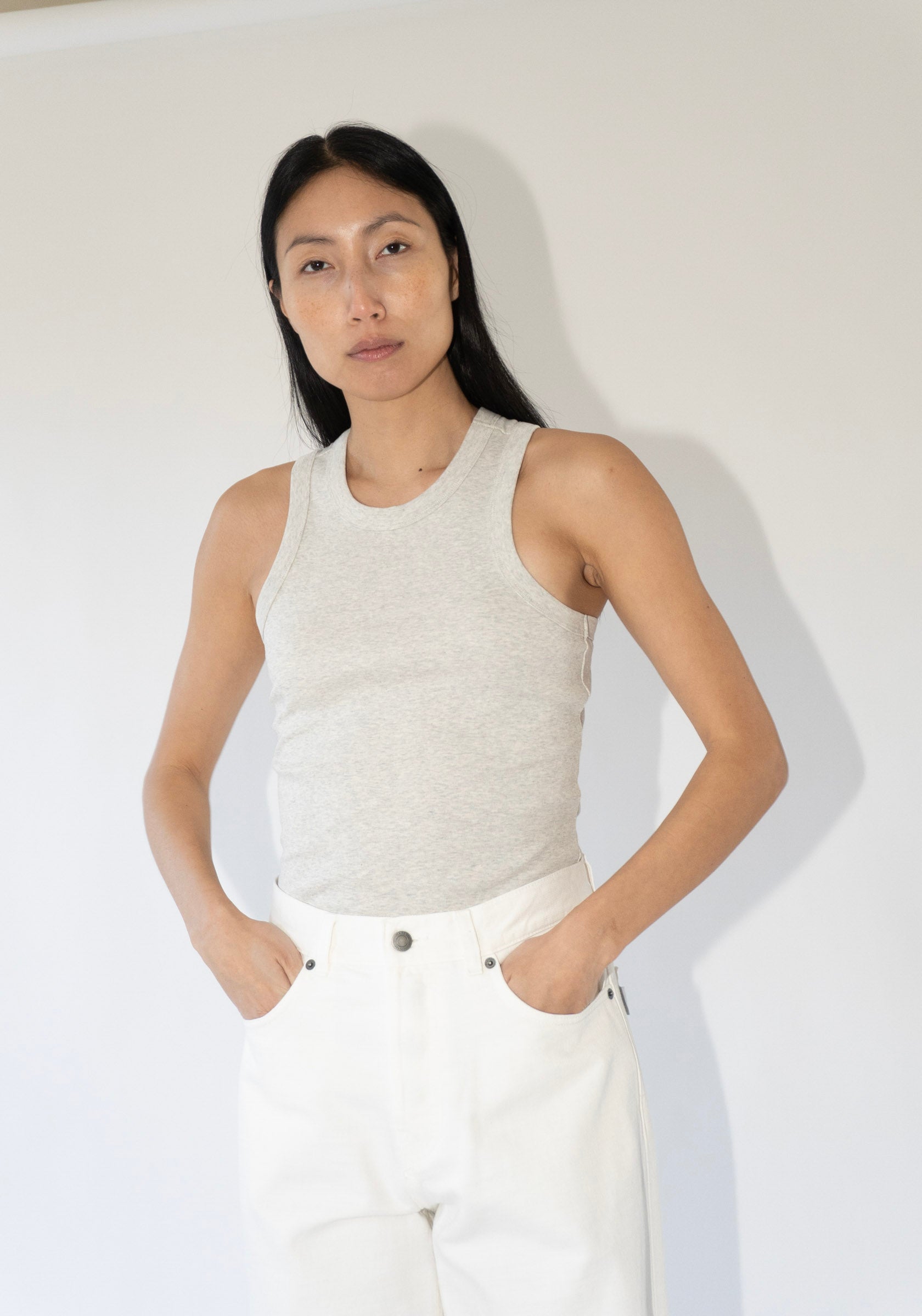 Flore Flore Hannah Tank in Heather Grey

