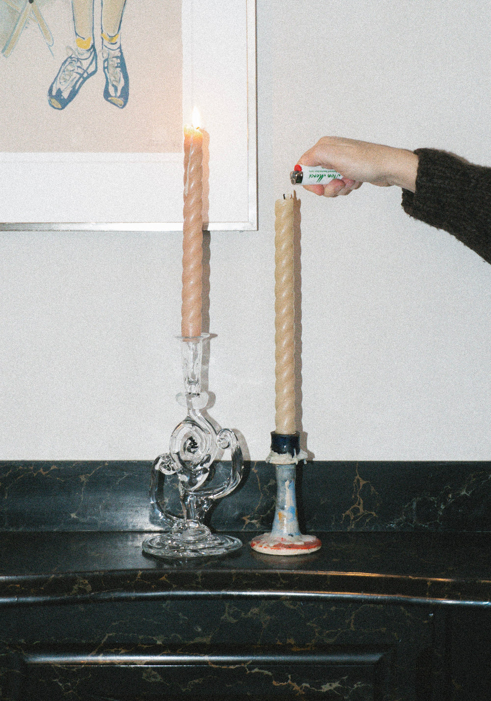 Handblown Glass Candleholder No.1