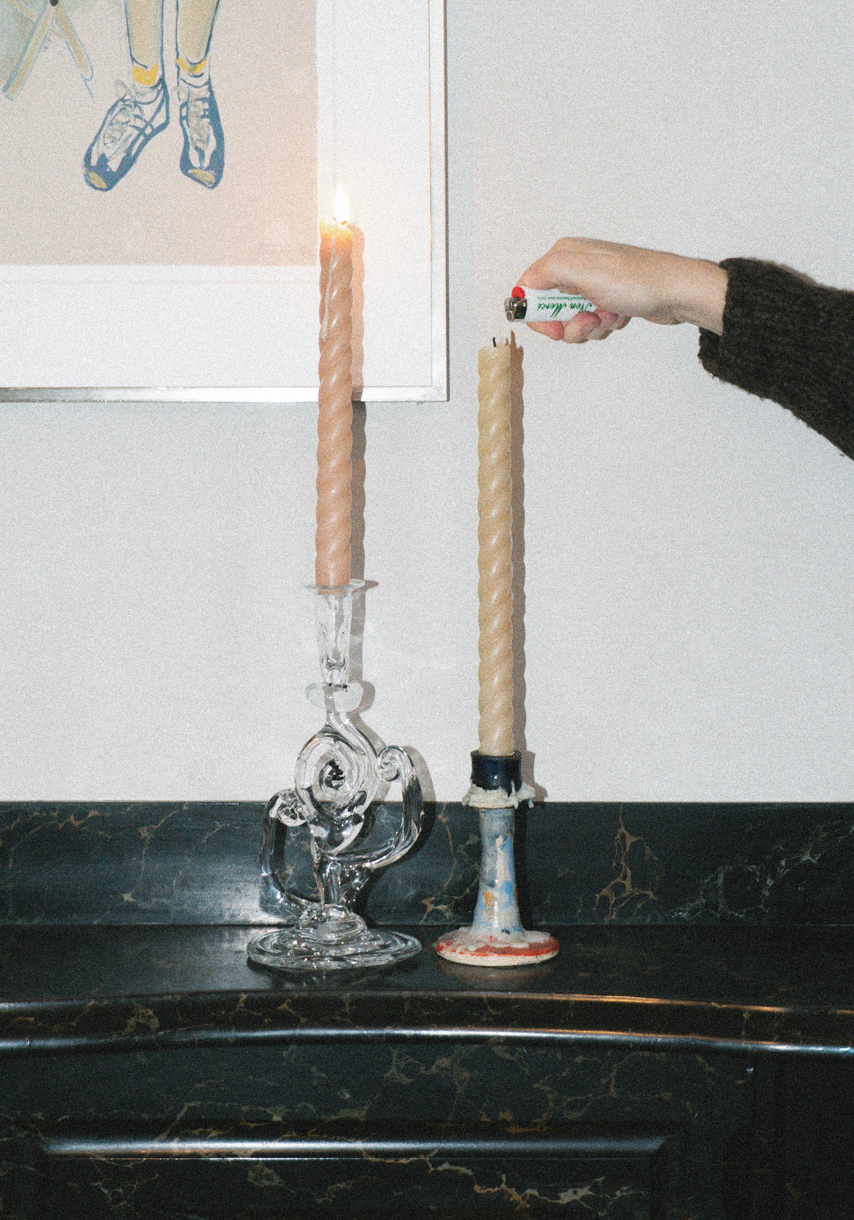 Handblown Glass Candleholder No.1