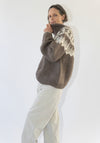 6397 Sedona Hand Knit Sweater in Mink Fairisle