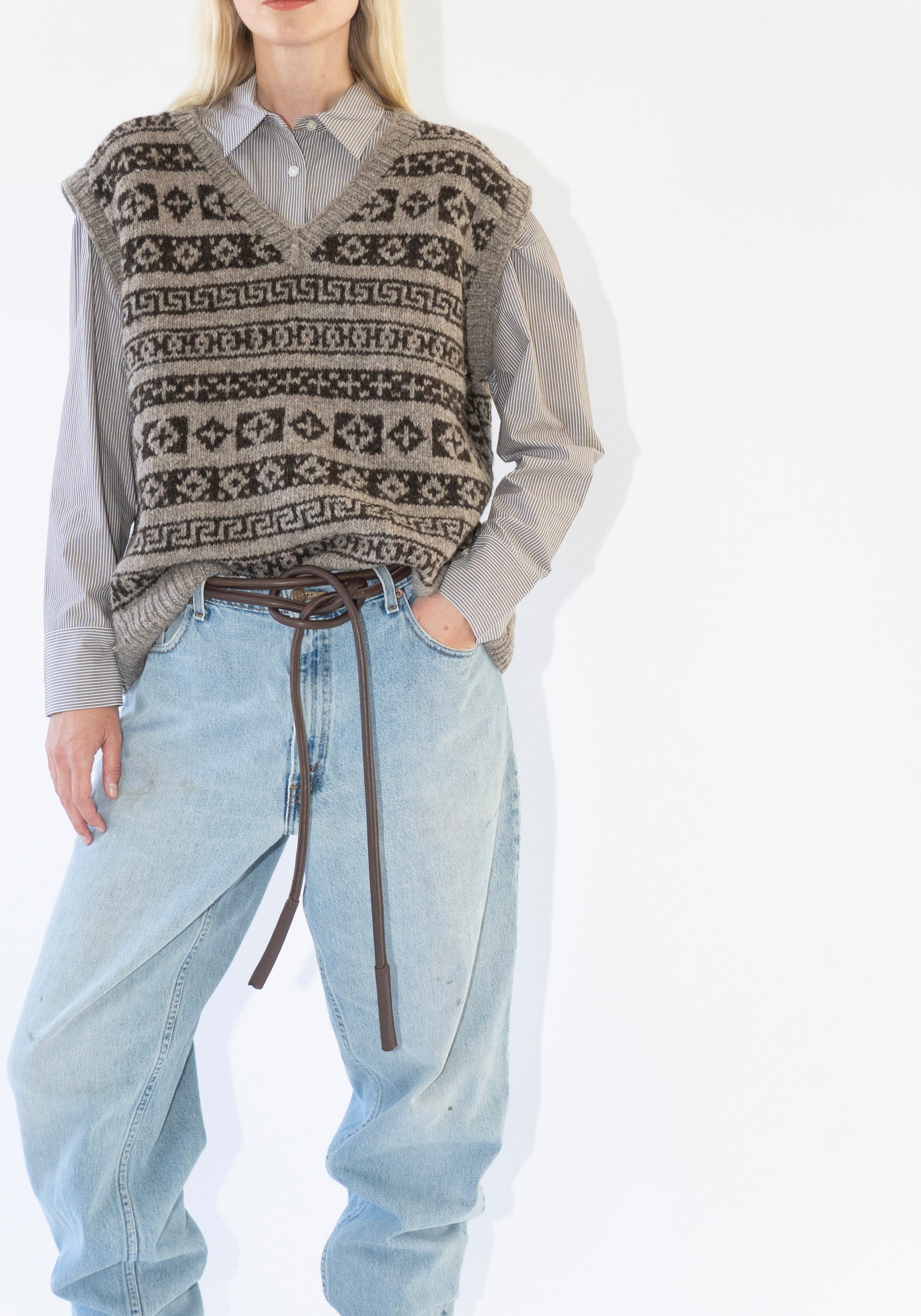 Auntie Oti Fair Isle Vest