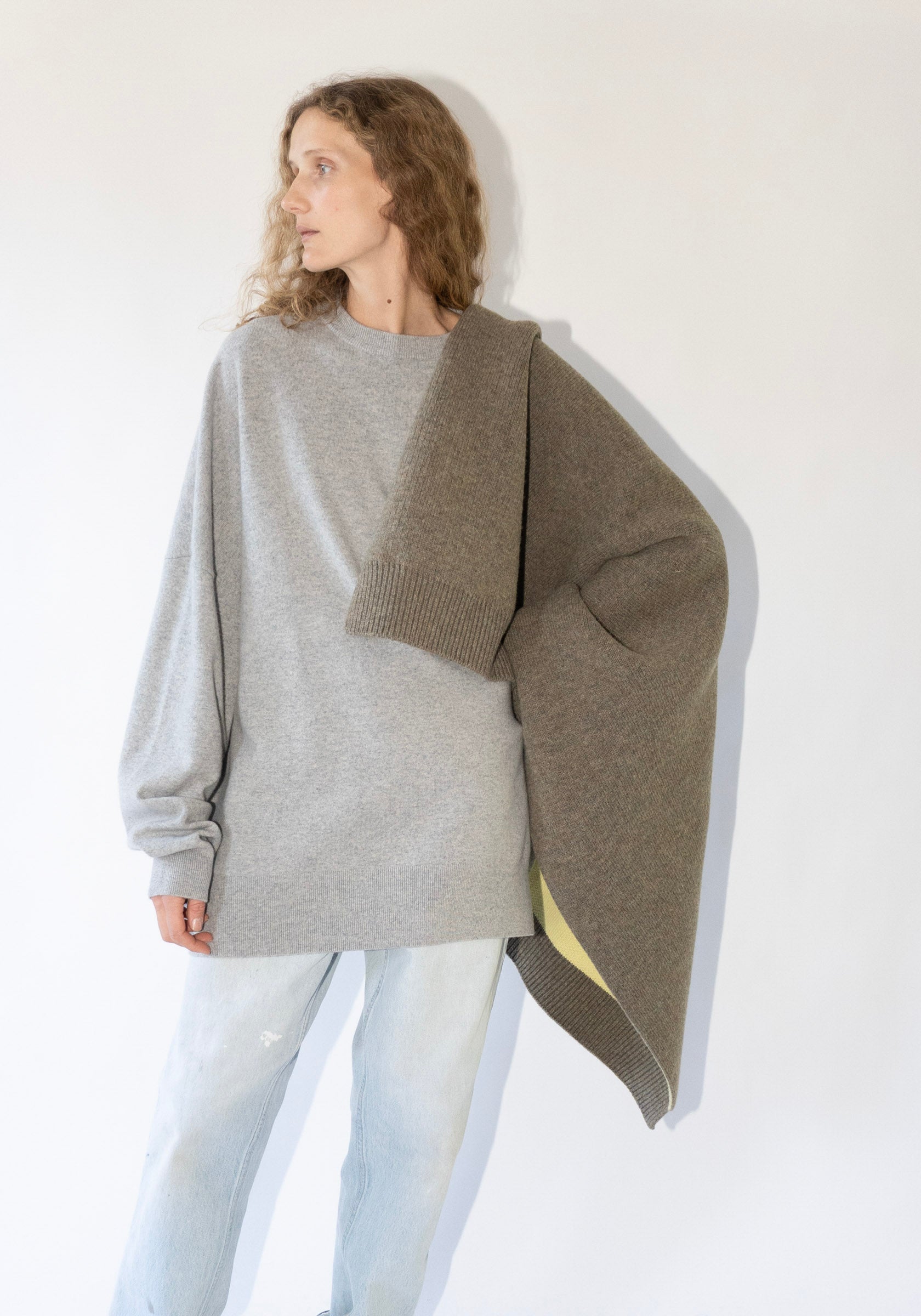 Opie Blanket Scarf in Truffle