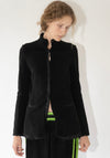 Fleece Shrunken Jacket in Black