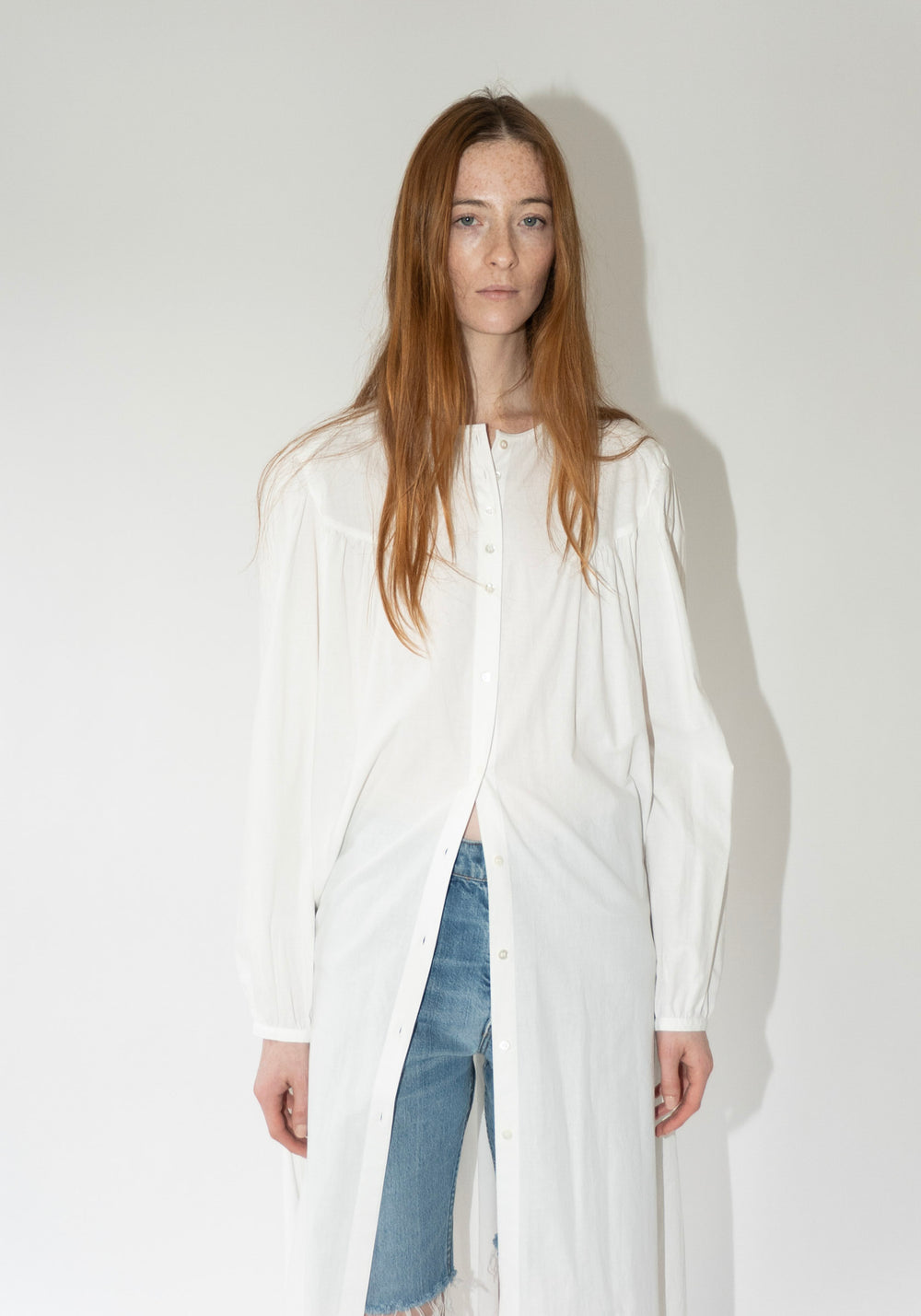 House Dress in Natural White