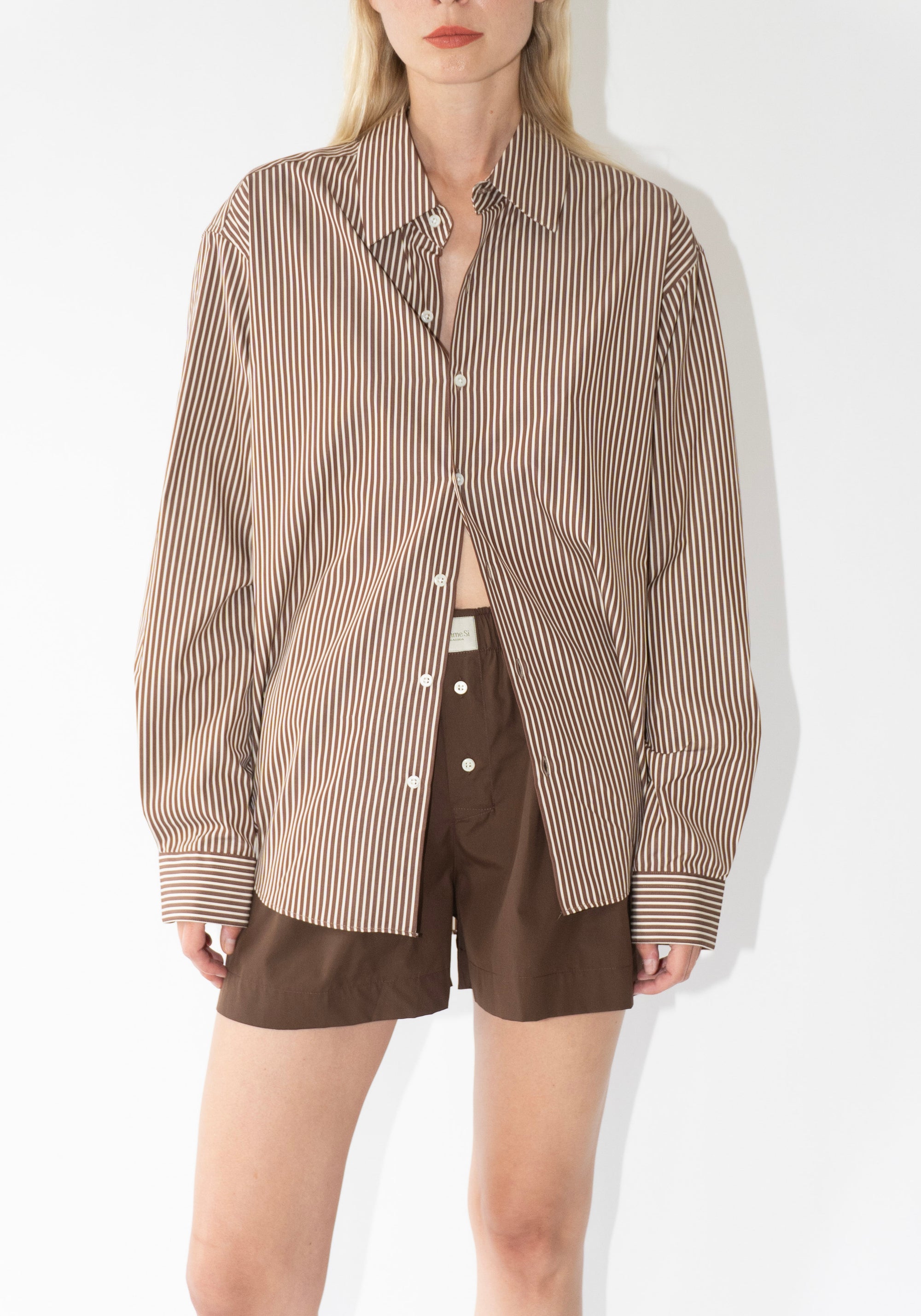 Comme Si La Boxer Classica in Brown