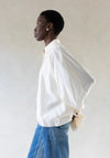 Cordera Balloon Sleeve Top in Cream