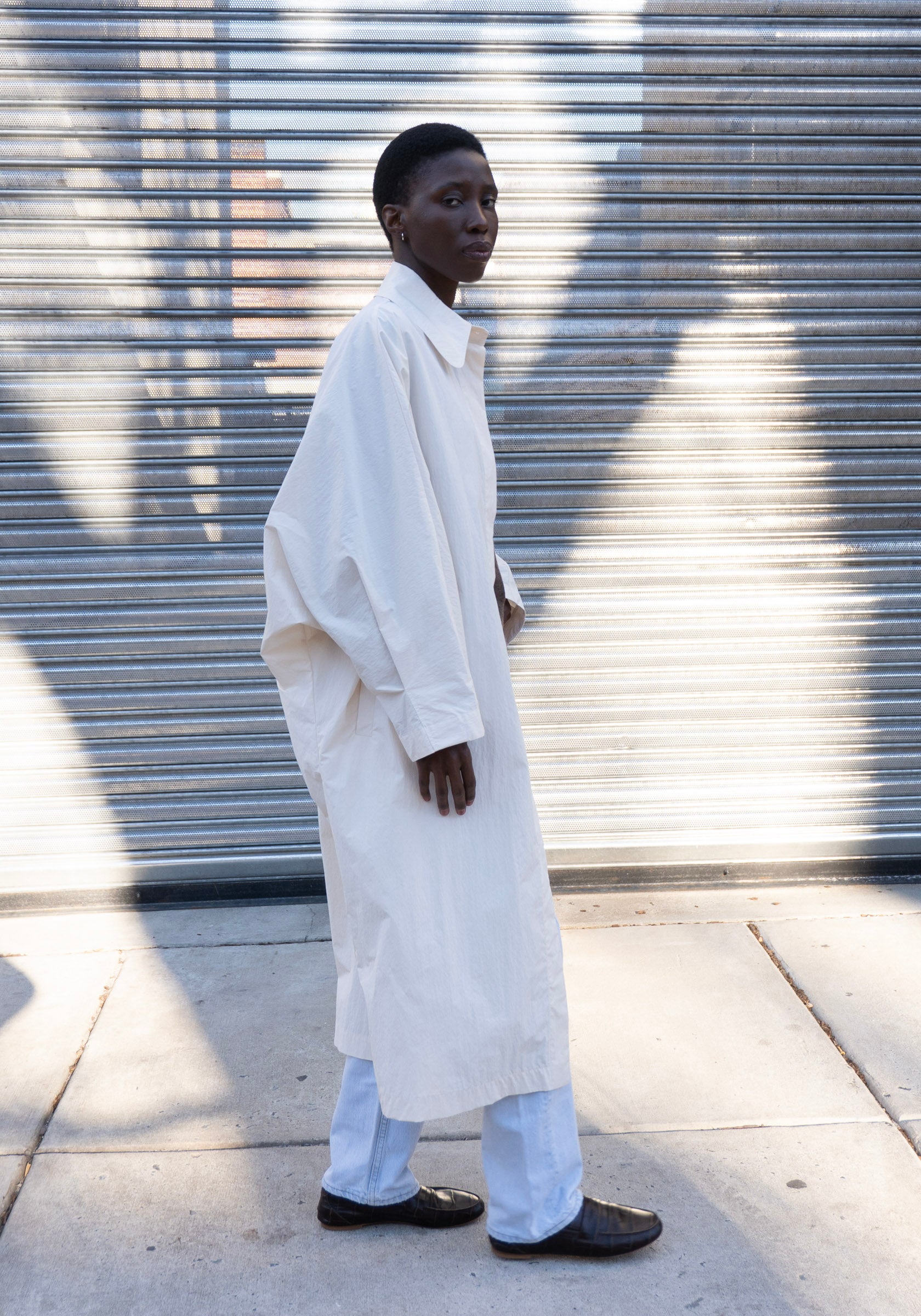 Batwing Trench in Cream