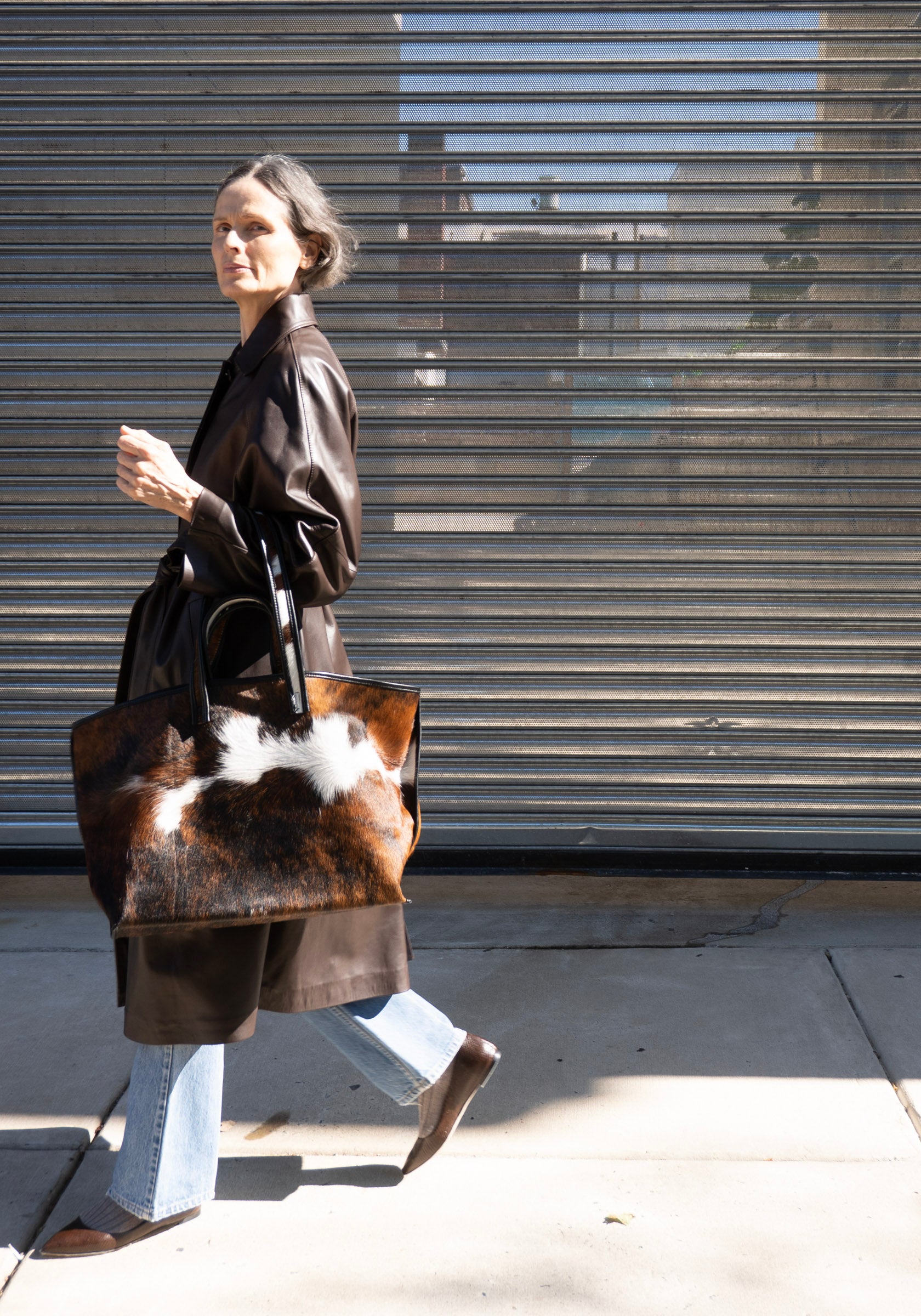 Tote in Cow Print